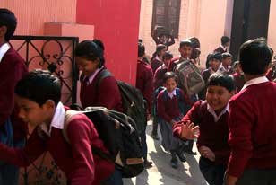 Mock Drill  - Raisina Bengali School - Mandir Marg, New Delhi